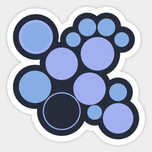 Light purple circles Sticker